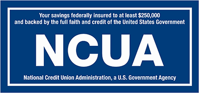 Federally Insured by NCUA Logo