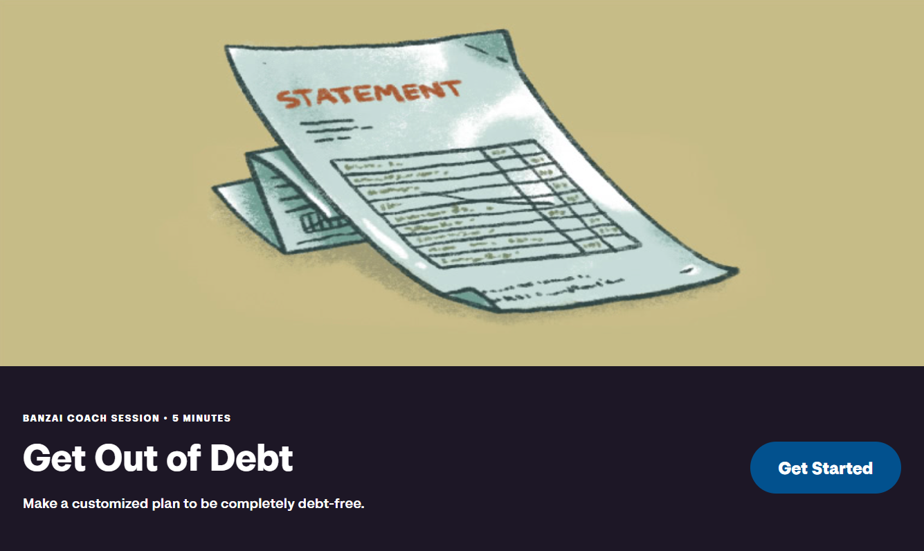 scu banzai get out of debt coach Scott Credit Union and Banzai “Get Out of Debt” virtual coach session.