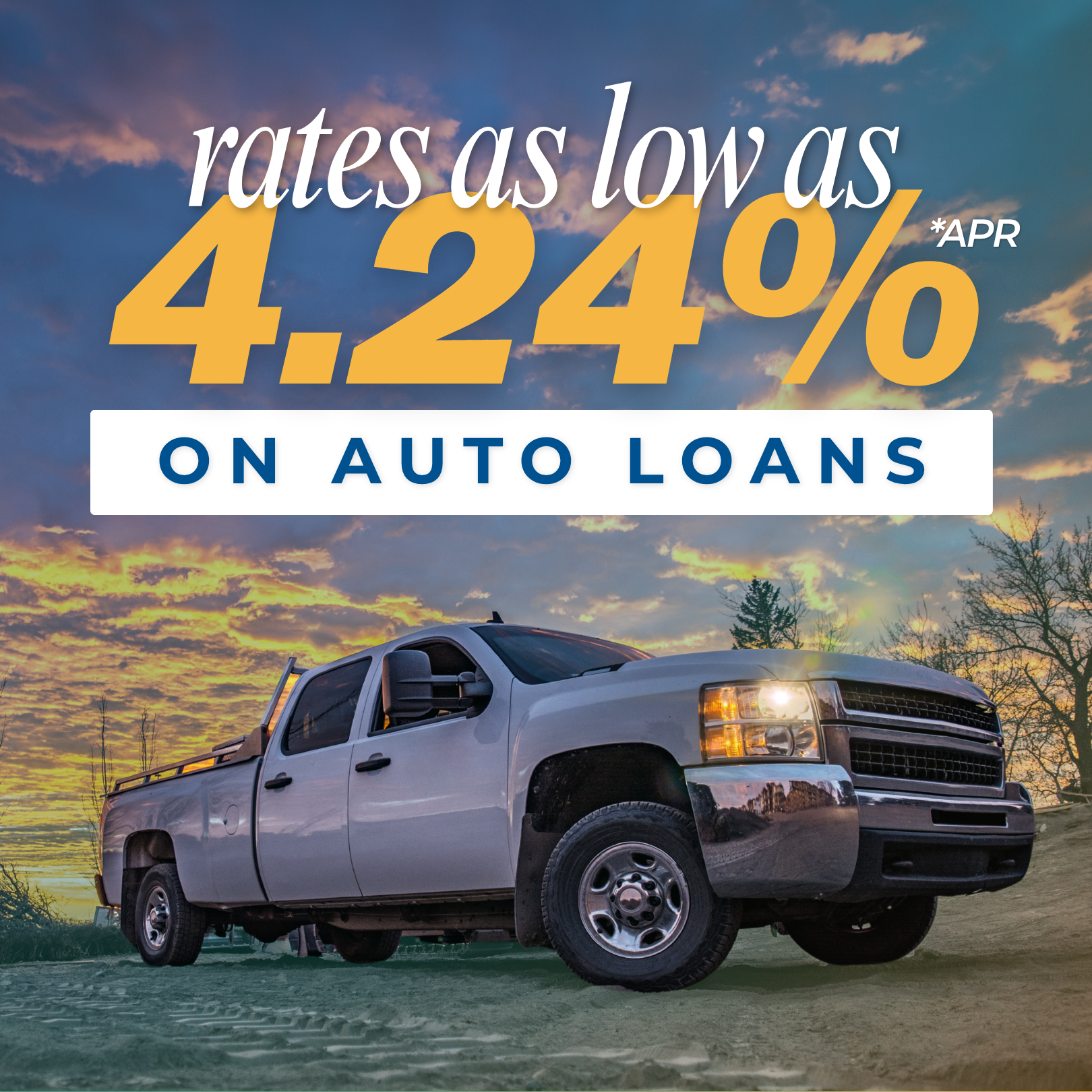 2026 Website Tiles (7) Rates as low as 4.24% on auto loans